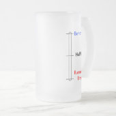 ビールガラスの…ユニークな花婿の付添人のギフト フロストグラスビールジョッキ (正面右)