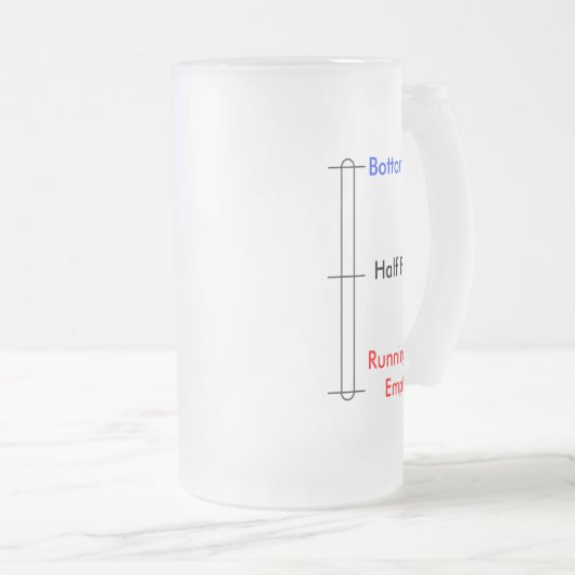 ビールガラスの…ユニークな花婿の付添人のギフト フロストグラスビールジョッキ (正面右)