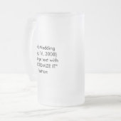 ビールガラスの…ユニークな花婿の付添人のギフト フロストグラスビールジョッキ (正面左)