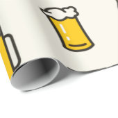 ビールガラスパターン ラッピングペーパー (ロールコーナー)