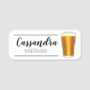 ビールガラスピントエールバーパブ飲料飲料 名札