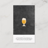 ビールガラス及び石板 名刺 (裏面)