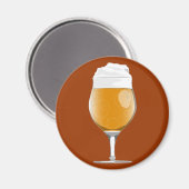 ビールガラス磁石 マグネット (正面/裏面)