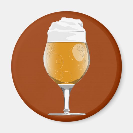 ビールガラス磁石 マグネット (正面)