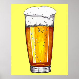 ビールガラス ポスター
