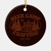 ビールキャンプクラフティング セラミックオーナメント (正面)