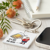 ビールキーチェインおもしろいを1つ キーホルダー (正面右)