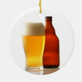 ビールクリスマスのオーナメントのボトル セラミックオーナメント (裏面)