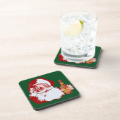 ビールクリスマスのレトロのサンタクロース コースター (右側)