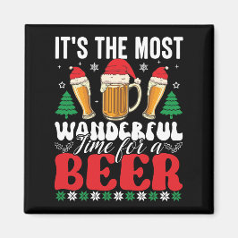 ビールクリスマスの素敵な季節 マグネット