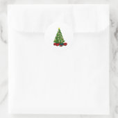 ビールクリスマスツリー ラウンドシール (バッグ)