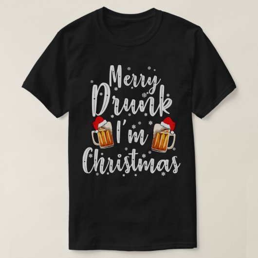 ビールクリスマスベメリールマス Tシャツ (デザイン正面)