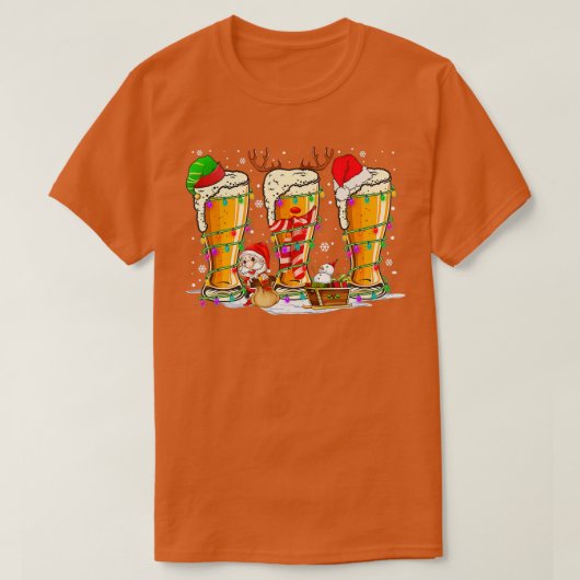 ビールクリスマスSで最も素晴らしい時間 Tシャツ (デザイン正面)