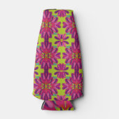 ビールクールボトル花模様アート ボトルクーラー (正面)