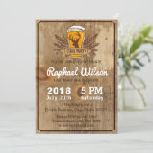 ビールクール&カップバチュラーパーティカード 招待状 (スタンド正面)