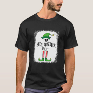 ビールグズラー小妖精や小人マッチングファミリーおもしろいクリスマスP Tシャツ