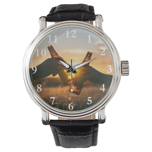 ビールグッドタイム応援 腕時計 (正面)