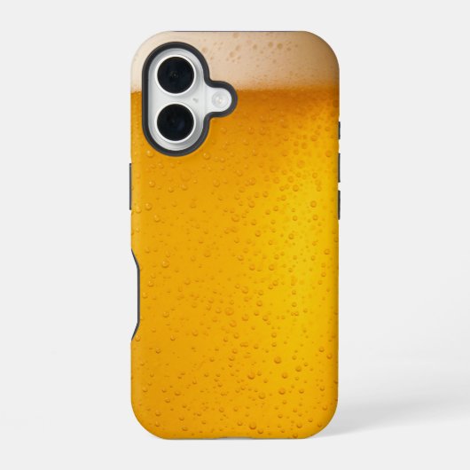 ビールグラスおもしろい写真 iPhone 16ケース (裏面)