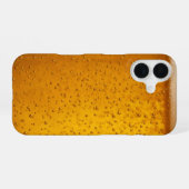 ビールグラスおもしろい写真 iPhone 16ケース (裏面横)