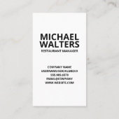 ビールグラスのトーストロゴ | Breweryアイコン 名刺 (裏面)