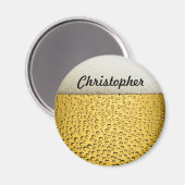 ビールグラスのパーソナライズ写真 マグネット (正面/裏面)