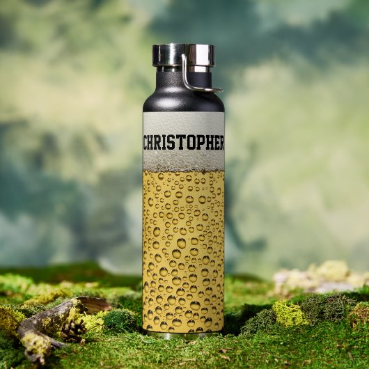 ビールグラスのパーソナライズ ウォーターボトル (アウトドア)