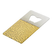 ビールグラスのパーソナライズ クレジットカード栓抜き (裏面アングル)