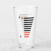 ビールグラスのビールレベル タンブラーグラス (裏面)