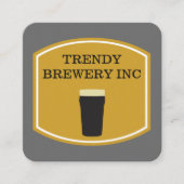 ビールグラス スクエア名刺 (正面)