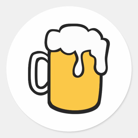 ビールグラス ラウンドシール (正面)