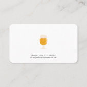 ビールグラス | 小麦 | ブルワリー 名刺 (裏面)