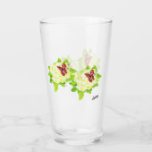 ビールグラス：蝶の運 タンブラーグラス (裏面)