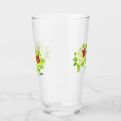 ビールグラス：蝶の運 タンブラーグラス (左)