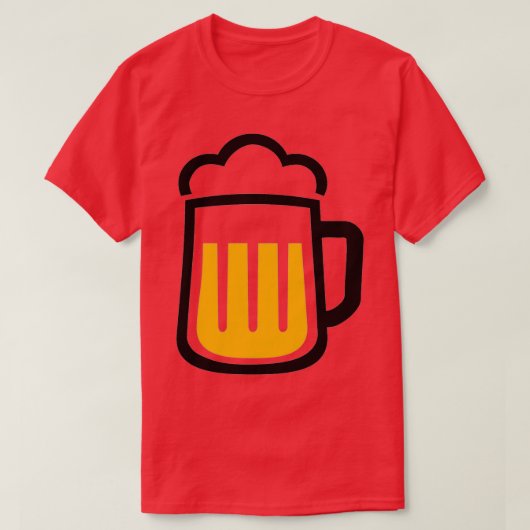 ビールグラス Tシャツ (デザイン正面)