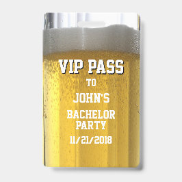 ビールコップ バチェラーパーティー VIP バッジ