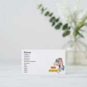 ビールゴーグルおもしろい飲料デザイン 名刺 (スタンド正面)