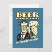 ビールゴーグル:Wowに弓を変える ポストカード (正面/裏面)