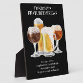 ビールサイン・この注目のビールリストをパーソナライズ フォトプラーク (側面)