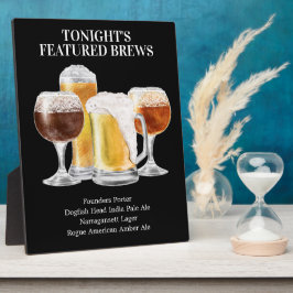 ビールサイン・この注目のビールリストをパーソナライズ フォトプラーク