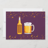 ビールサプライズ誕生日ありがとうカード 招待状 (裏面)