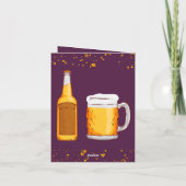 ビールサプライズ誕生日パーティー招待 招待状 (裏面)