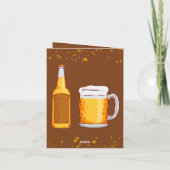 ビールサプライズ誕生日パーティー招待 招待状 (裏面)
