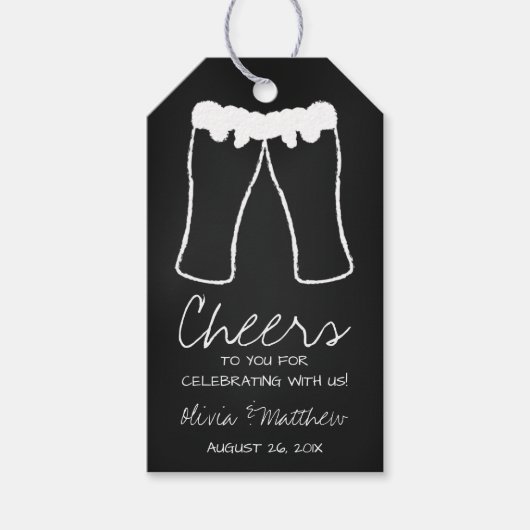 ビールサンキューラベルメッセージカード ギフトタグ (正面)