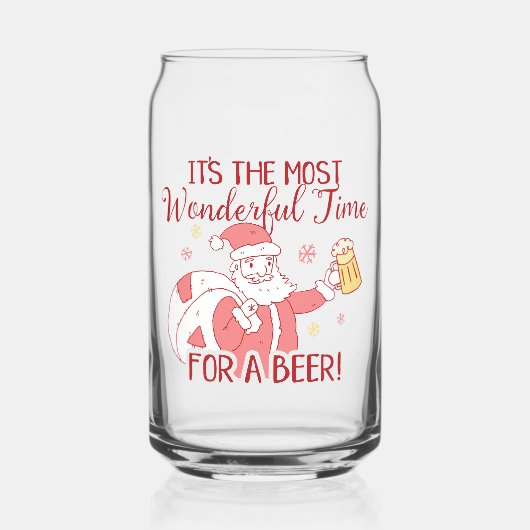 ビールサンタにとってクリスマスで最も素敵な時間 ガラス缶 (正面)