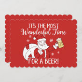 ビールサンタにとってクリスマスで最も素敵な時間 シーズンカード (正面/裏面)