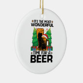 ビールサンタにとって最も素晴らしい時期だ セラミックオーナメント (右)