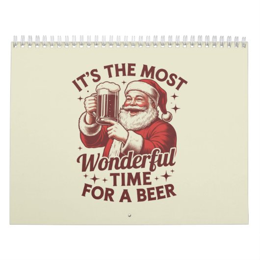 ビールサンタのクリスマスに最高の時期 カレンダー (カバー)