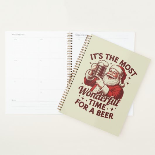 ビールサンタのクリスマスに最高の時期 プランナー手帳 (ディスプレー)