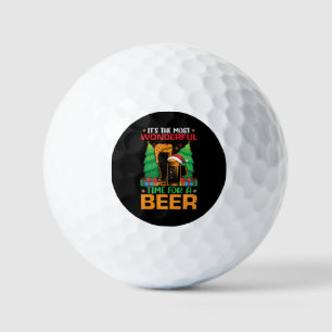 ビールサンタの季節です ゴルフボール