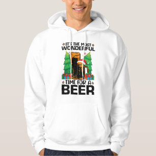 ビールサンタの季節です パーカ